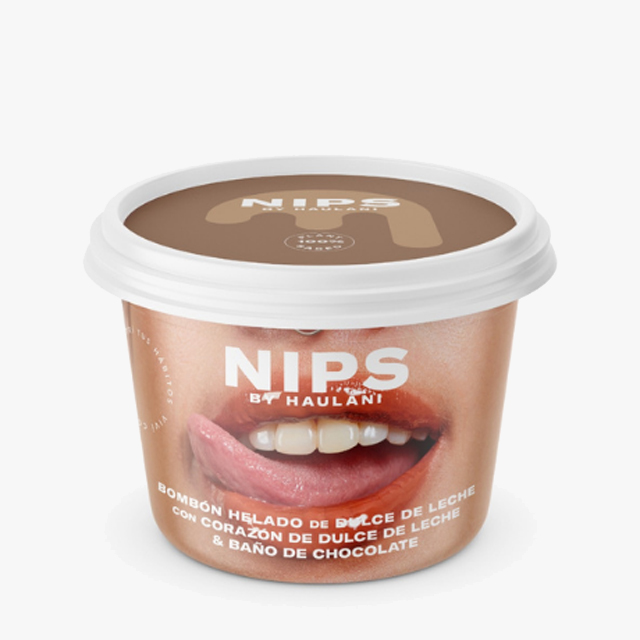 Nip vegano - Dulce de leche con corazon de dulce de leche