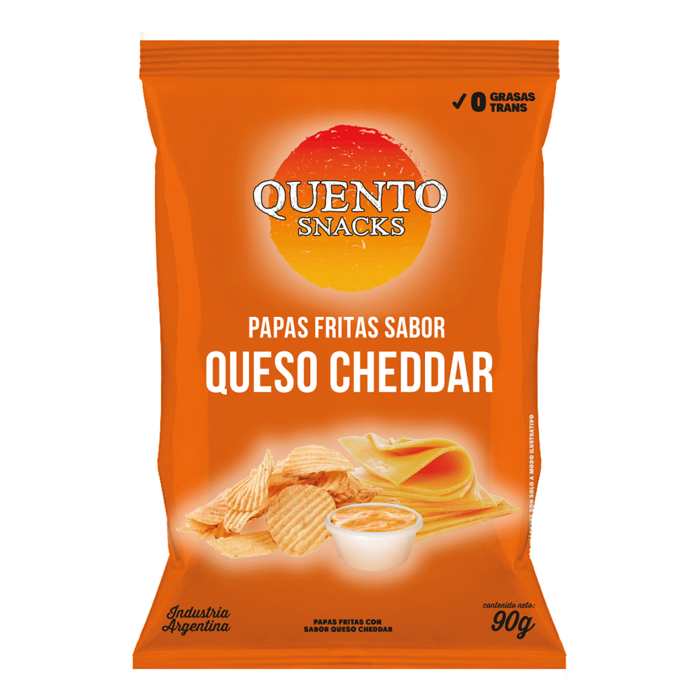 Papas Queso Cheddar Quento 19 x 90