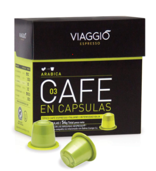 Viaggio Capsula Cafe Natural Arabica x10