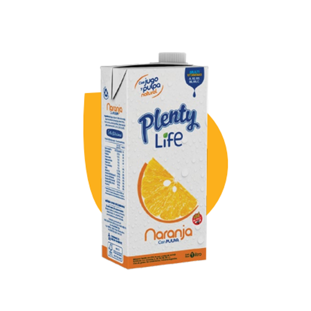 Jugo Plenty LIFE Naranja x 8