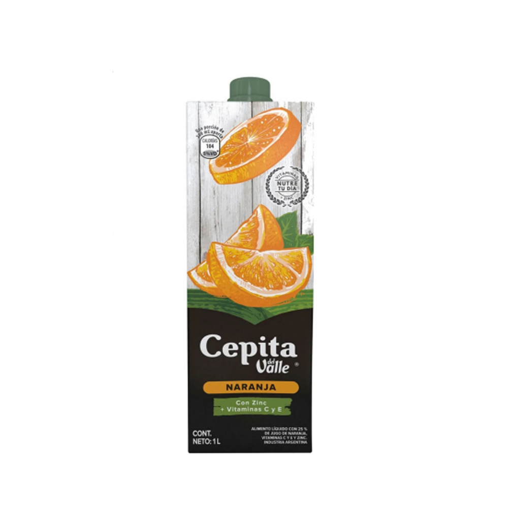 Cepita Tetrapack Naranja 8 x 1lt